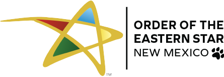Order of the Eastern Star New Mexico logo with a multicolored star emblem